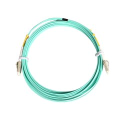 StarTech.com Câble Fibre Optique Multimode de 10m LC/UPC à LC/UPC OM3, Fibre Zipcord Full Duplex 50/125µm, Réseaux 100G, LOMMF/VCSEL, <0.3dB Faible Perte d'Insertion, Cordon Patch Fibre LSZH
