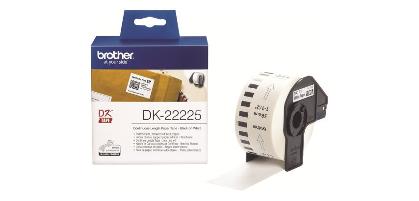 Etiquette papier continu 38 mm x 30,48 m Brother DK22225