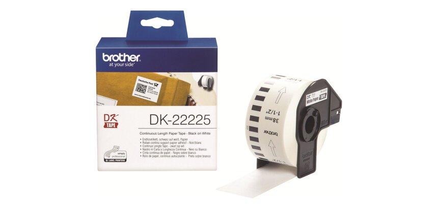 Etiquette papier continu 38 mm x 30,48 m Brother DK22225