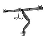 Neomounts NM-D775DX3BLACK Support d'écran à fixer 17-27" - ressort à gaz - Topfix - arrêt 180°