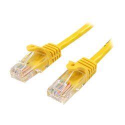 StarTech.com Câble réseau Cat5e sans crochet de 50 cm - Jaune