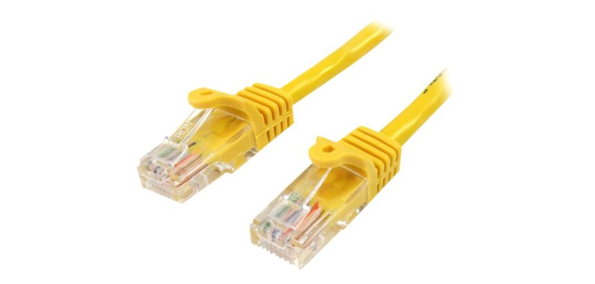 StarTech.com Câble réseau Cat5e sans crochet de 50 cm - Jaune
