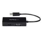 StarTech.com Adaptateur de voyage DisplayPort vers VGA / DVI / HDMI - Covertisseur vidéo 3-en-1