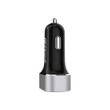 DLH DY-LI3345 chargeur d'appareils mobiles Ordinateur portable, Smartphone, Tablette Noir USB Auto