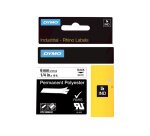 DYMO RHINO Etiquette industrielle en polyester noir/blanc