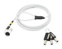 Mobilis 001272 câble antivol Noir, Blanc, Jaune 2 m