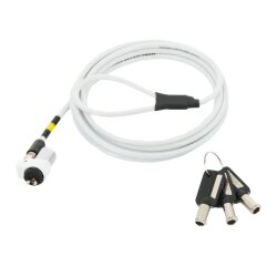 Mobilis 001272 câble antivol Noir, Blanc, Jaune 2 m