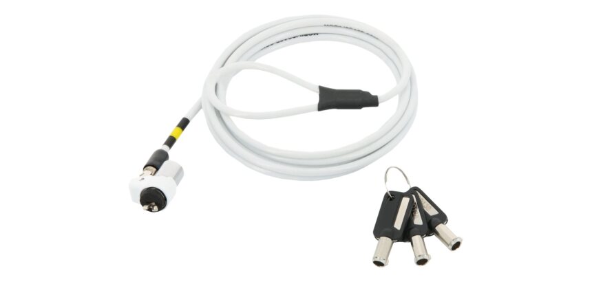 Mobilis 001272 câble antivol Noir, Blanc, Jaune 2 m