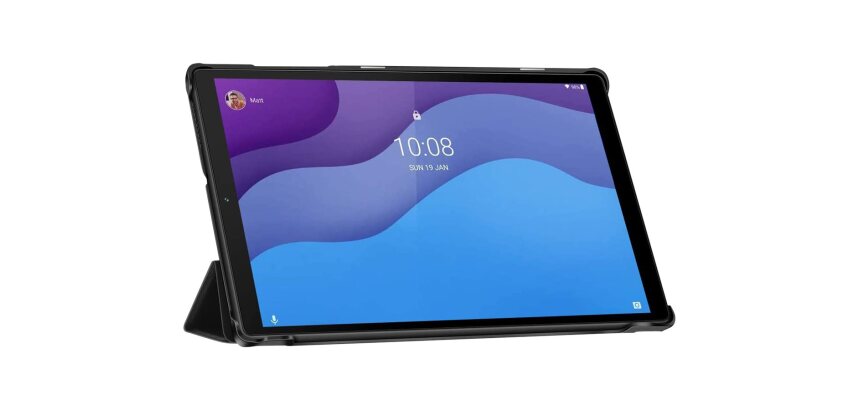 DLH Coque etui folio pour Lenovo Tab M10 HD gen2 10.1"