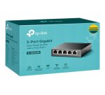 TP-Link TL-SG105PE commutateur réseau Géré L2 Gigabit Ethernet (10/100/1000) Connexion Ethernet, supportant l'alimentation via ce port (PoE) Noir