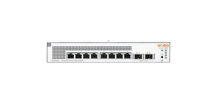 HPE Aruba Networking Aruba Instant On 1930 Géré L2+ Gigabit Ethernet (10/100/1000) Connexion Ethernet, supportant l'alimentation via ce port (PoE) 1U Blanc