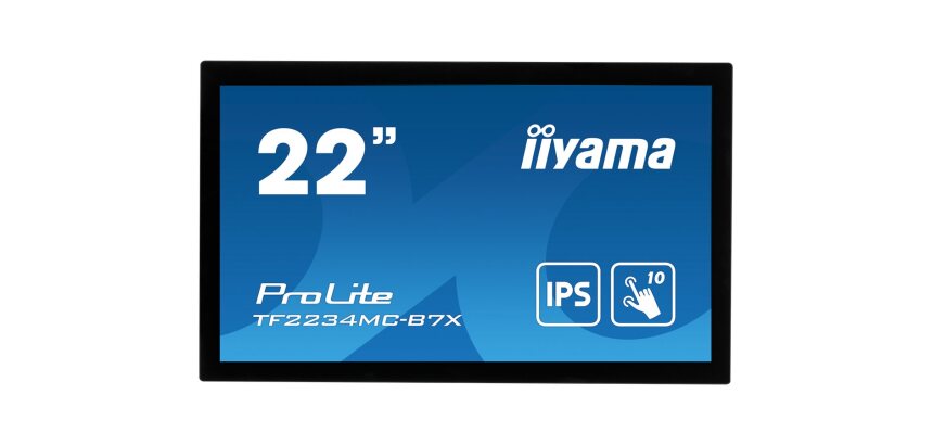iiyama ProLite TF2234MC-B7X écran plat de PC 54,6 cm (21.5") 1920 x 1080 pixels Full HD LED Écran tactile Multi-utilisateur Noir
