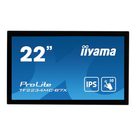 iiyama ProLite TF2234MC-B7X écran plat de PC 54,6 cm (21.5") 1920 x 1080 pixels Full HD LED Écran tactile Multi-utilisateur Noir