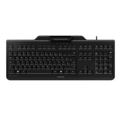 CHERRY SECURE BOARD 1.0 Clavier filaire, lecteur cartes à puce, noir, USB, AZERTY - FR
