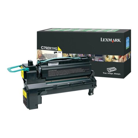 Lexmark - Extra High Yield - yellow - original - toner cartridge - LCCP, LRP