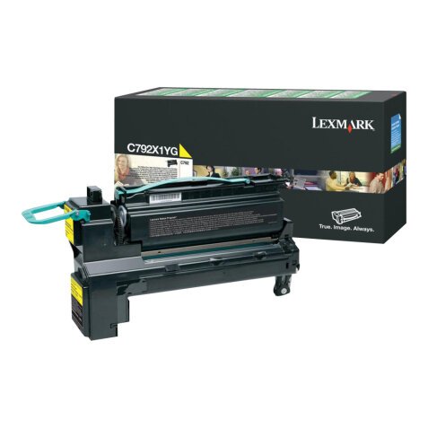 Lexmark C792X1YG Cartouche de toner 1 pièce(s) Original Jaune