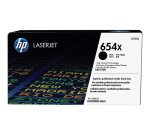HP 654X toner noir grande capacité LaserJet authentique avec toner ColorSphere
