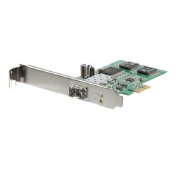 StarTech.com Carte réseau PCI Express à 1 port fibre optique Gigabit Ethernet avec SFP ouvert - Adaptateur NIC PCIe SFP