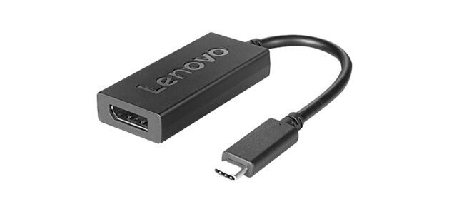 Lenovo 4X90Q93303 câble vidéo et adaptateur 0,2 m USB Type-C DisplayPort Noir