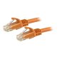 StarTech.com N6PATC15MOR câble de réseau Orange 15 m Cat6 U/UTP (UTP)