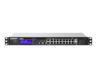 QNAP QGD-1602P Géré L2 2.5G Ethernet (100/1000/2500) Connexion Ethernet, supportant l'alimentation via ce port (PoE) Noir, Gris