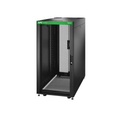 APC Baie EasyRack 600mm/24U/1000mm avec toit, panneau latéral, roulettes, noir
