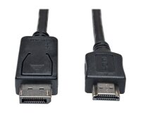 Tripp Lite P582-006 câble vidéo et adaptateur 1,83 m HDMI Type A (Standard) DisplayPort Noir