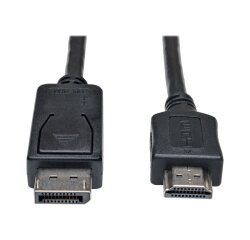 Tripp Lite P582-006 câble vidéo et adaptateur 1,83 m HDMI Type A (Standard) DisplayPort Noir