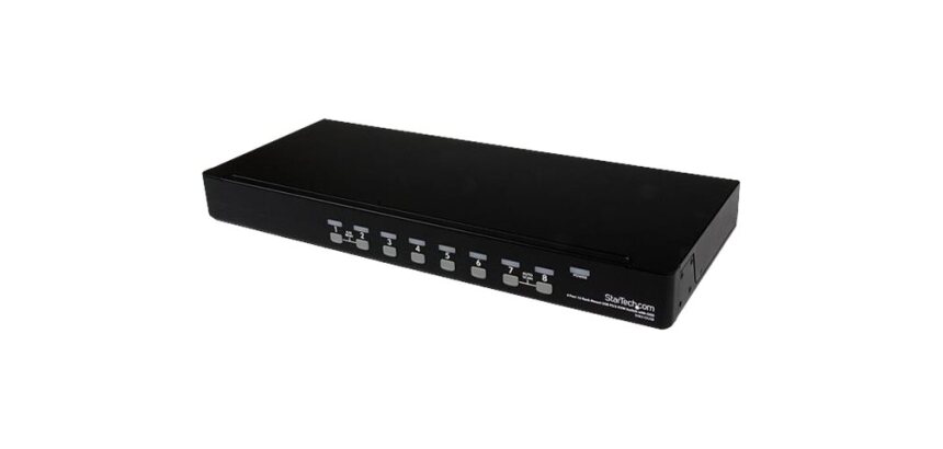 StarTech.com Commutateur KVM PS/2 USB 8 ports 1U empilables sur rack avec OSD