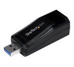 StarTech.com Adaptateur Réseau USB 3.0 vers RJ45 Gigabit Ethernet - 10/100/1000Mbps - Noir