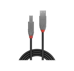 Lindy Câble USB 2.0 type A vers B, Anthra Line, 10m