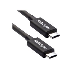 StarTech.com Câble Thunderbolt 3 de 50 cm, 40Gbps, 100W PD, 4K/5K, Certifié Thunderbolt, Compatible avec Thunderbolt 4/USB 3.2/DisplayPort