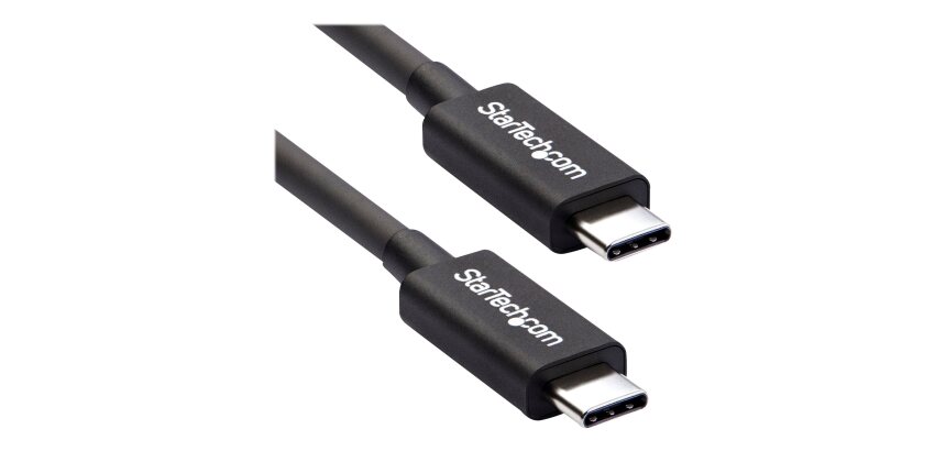 StarTech.com Câble Thunderbolt 3 (40 Gb/s) USB-C de 50 cm - Compatible Thunderbolt, USB et DisplayPort - M/M