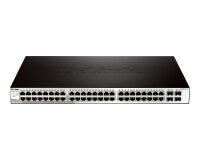 D-Link DGS-1210-52 Géré L2 Gigabit Ethernet (10/100/1000) 1U Noir