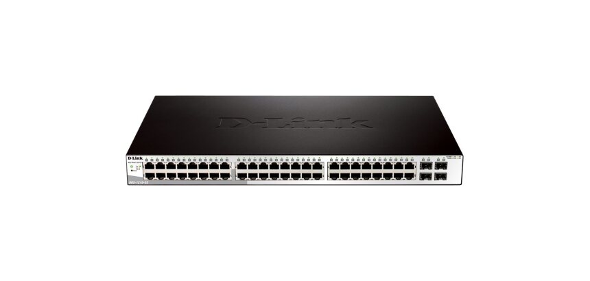 D-Link DGS-1210-52 Géré L2 Gigabit Ethernet (10/100/1000) 1U Noir