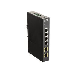 D-Link DIS-100G-6S commutateur réseau Non-géré Gigabit Ethernet (10/100/1000) Rail DIN Noir