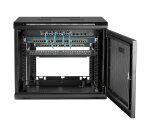 StarTech.com Armoire Réseau Murale 9U à 2 Montants avec Étagère 1U, Baie Serveur Murale 19" pour Données/Réseau/AV/Électronique/Équipement IT, Petite Armoire Rack Ventilée