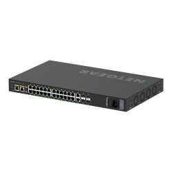 NETGEAR GSM4230P-100EUS commutateur réseau Géré L2/L3 Gigabit Ethernet (10/100/1000) Connexion Ethernet, supportant l'alimentation via ce port (PoE) 1U Noir