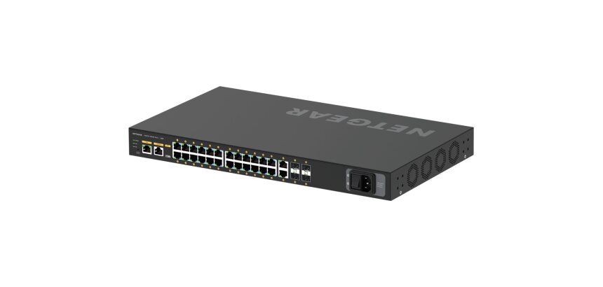 NETGEAR GSM4230P-100EUS commutateur réseau Géré L2/L3 Gigabit Ethernet (10/100/1000) Connexion Ethernet, supportant l'alimentation via ce port (PoE) 1U Noir
