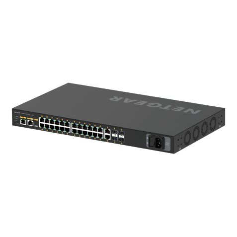 NETGEAR GSM4230P-100EUS commutateur réseau Géré L2/L3 Gigabit Ethernet (10/100/1000) Connexion Ethernet, supportant l'alimentation via ce port (PoE) 1U Noir