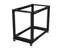 StarTech.com Rack Serveur Mobile 15U 4 Poteaux, Rack Réseau 19" 4 Poteaux avec Roulettes, Rack Roulant avec Profondeur Ajustable pour PC/AV/Données/Informatique - Roulettes, Pieds de nivellement ou Fixation au Sol