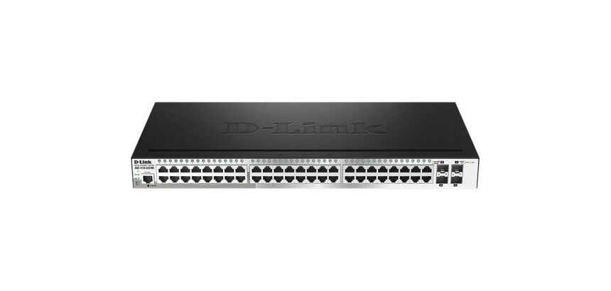 D-Link DGS-1510-52X commutateur réseau Géré L3 Gigabit Ethernet (10/100/1000) 1U Noir