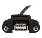 StarTech.com Câble USB Montage sur Panneau A Femelle vers A Mâle - 91 cm