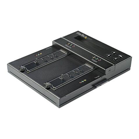 StarTech.com Duplicateur et effaceur autonome M.2 SATA & M.2 NVMe - Cloneur/effaceur HDD/SSD M.2 PCIe AHCI/NVMe, M.2 SATA, 2.5/3.5" SATA - Effaceur/duplicateur de disque dur externe, TAA