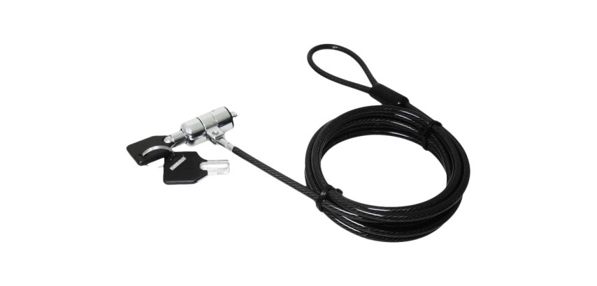 DLH Cable de securite antivol a cle pour ordinateur portable