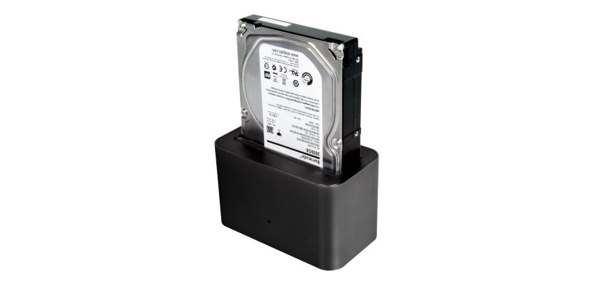 Port Designs 900040 Station d'accueil de disques de stockage Noir
