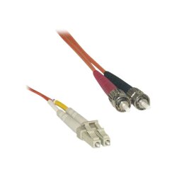 MCL 2m LC/ST câble InfiniBand et à fibres optiques Noir, Gris, Rouge