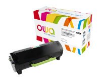 Toner remanufacturé OWA - haute capacité - Noir - pour LEXMARK 50F2H00, 50F2H0E