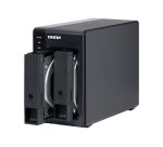 QNAP TR-002 Boîtier de disques de stockage Boîtier disque dur/SSD Noir 2.5/3.5"