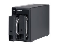 QNAP TR-002 Boîtier de disques de stockage Boîtier disque dur/SSD Noir 2.5/3.5"